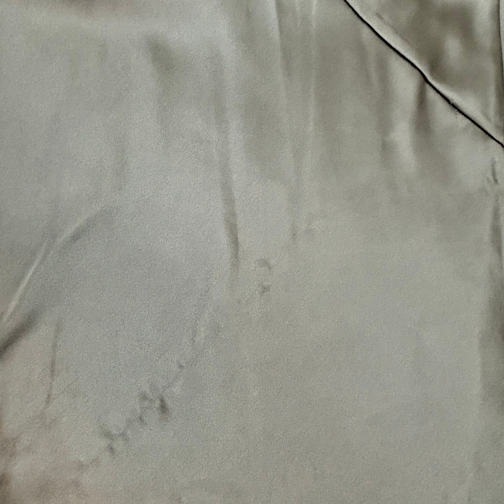 Petal & Pup Selma Off Shoulder Satin Cowl Neck Ruched Side Tie Maxi Dress Sz M - Picture 6 of 10